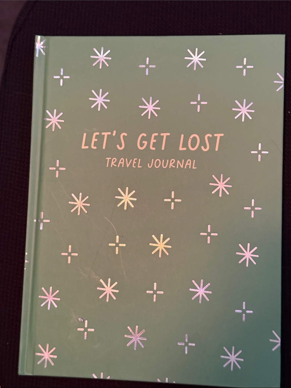 Travel Journal Notebook - Green "Let's Get Lost" Cover